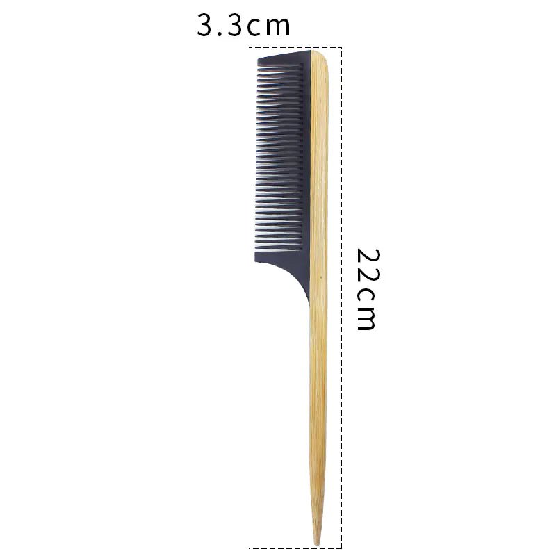 Bamboo Hair Comb for Women - Anti - Static Wooden Design - Streamlet