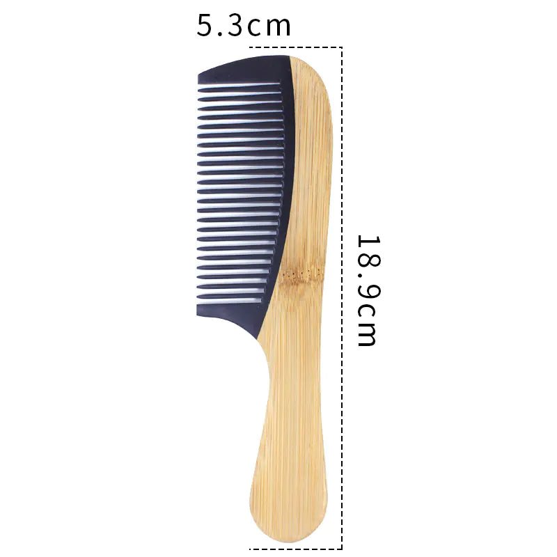 Bamboo Hair Comb for Women - Anti - Static Wooden Design - Streamlet