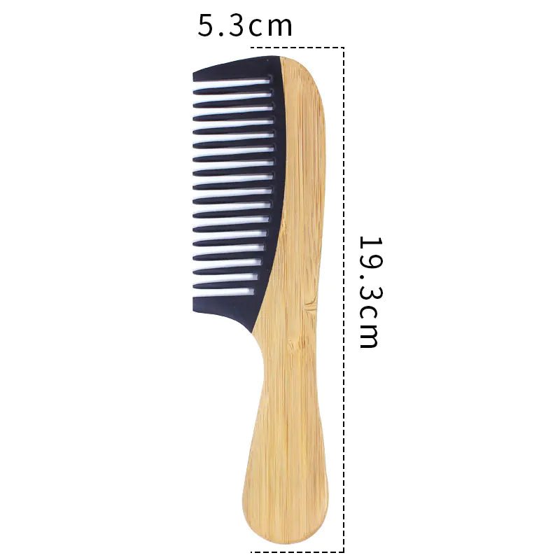 Bamboo Hair Comb for Women - Anti - Static Wooden Design - Streamlet