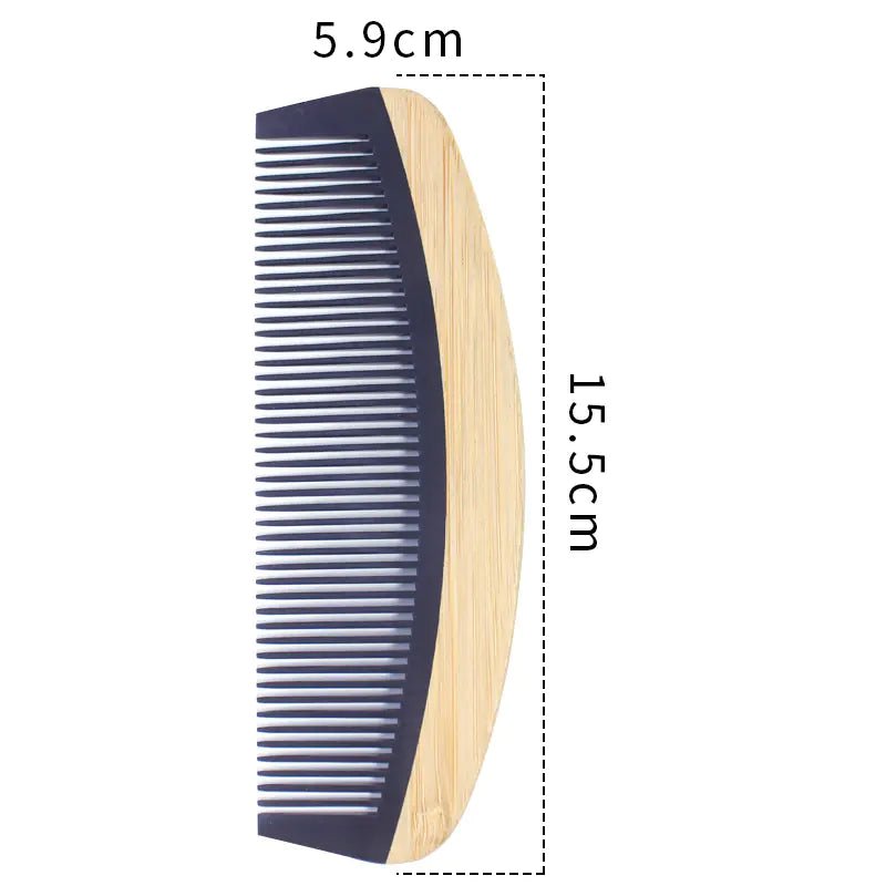 Bamboo Hair Comb for Women - Anti - Static Wooden Design - Streamlet