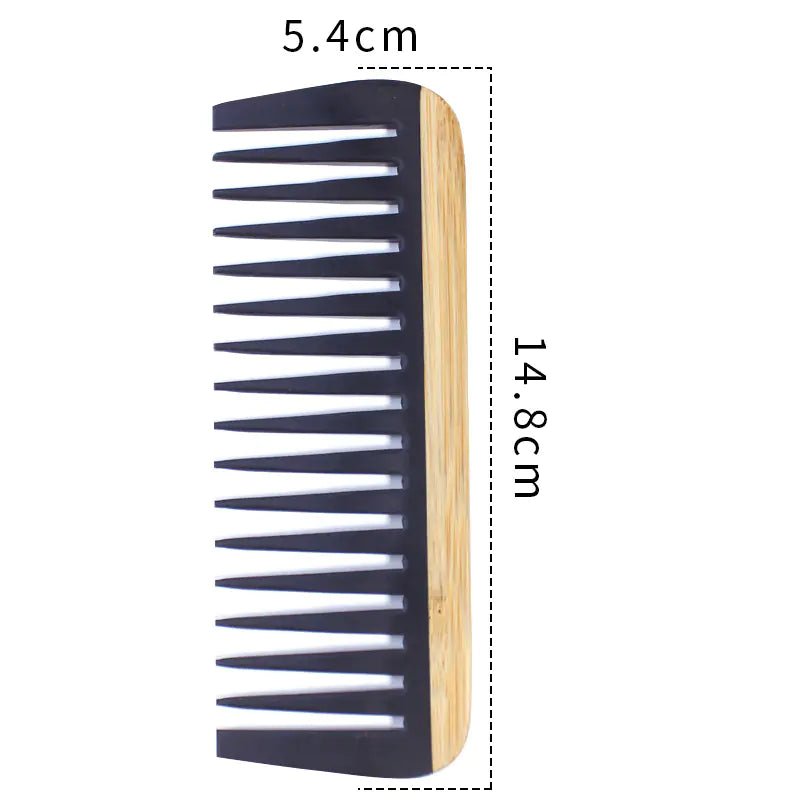 Bamboo Hair Comb for Women - Anti - Static Wooden Design - Streamlet